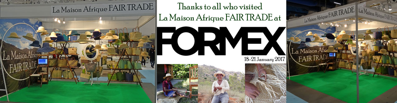 La Maison Afrique Fairtrade exhibitor at Formex 2017 thanks for visiting