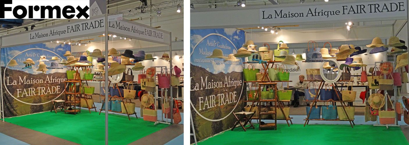 La Maison Afrique FAIR TRADE stand at Formex, Stockholm international fairs 17-20 January 2018